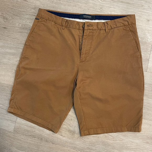 Scotch & Soda - Brown/Tan Chino Shorts - Size W 30 - Picture 1 of 5